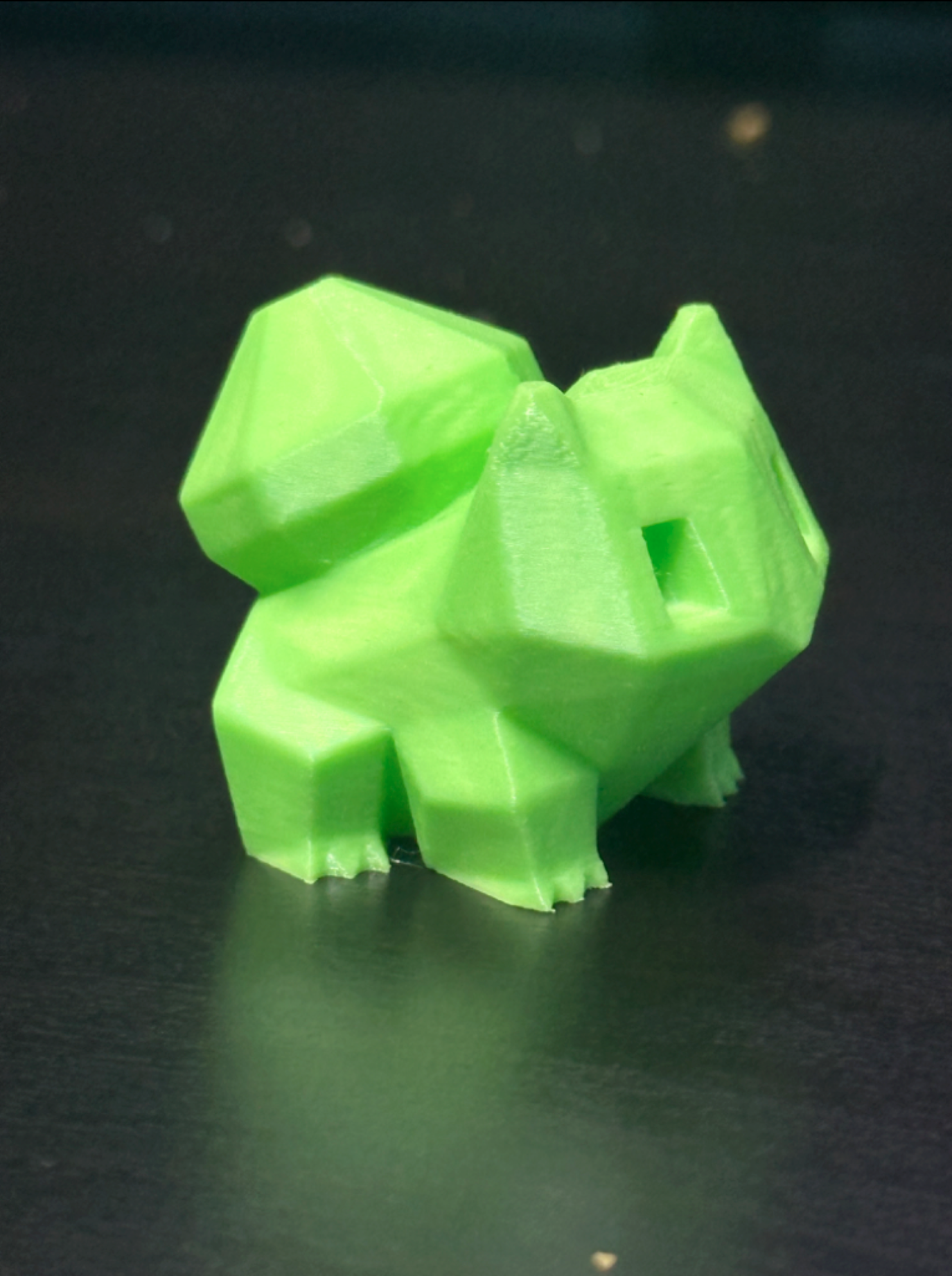 Low Poly 3D Printed Bulbasaur